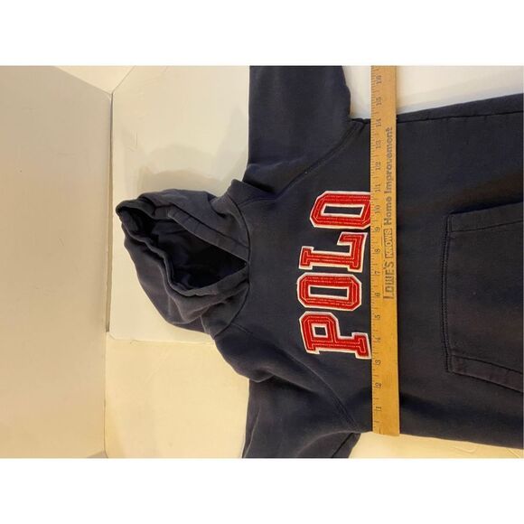 Polo sweatshirt hoodie boys size 5 navy red rn#113338 - Picture 4 of 6
